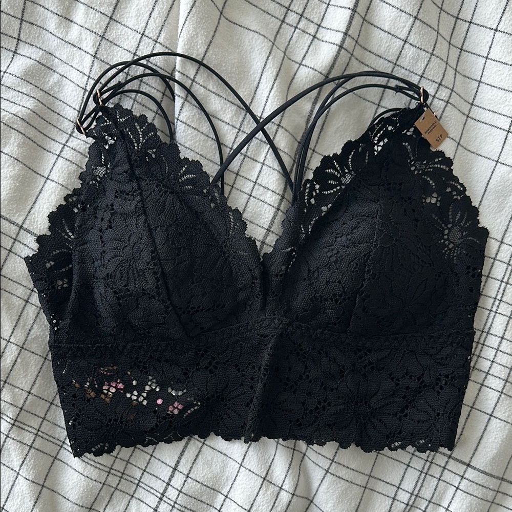 Victorias Secret Pink - Black Lace Bralette